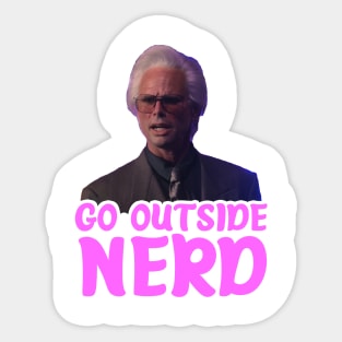 GO OUTSIDE NERD Sticker